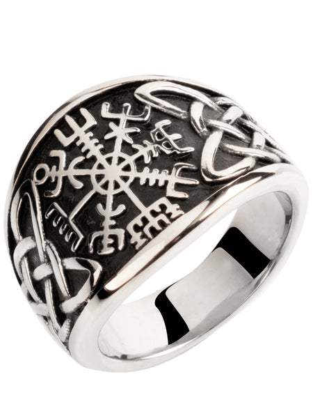 Nordic Valknut Viking rings stainless steel man index ring Vintage fas ...